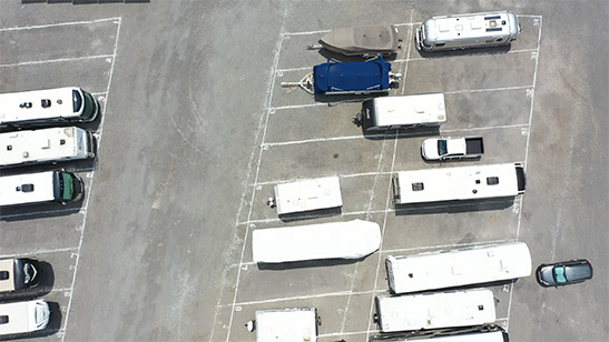 MECSS has the largest outdoor secured vehicle storage facility in the area